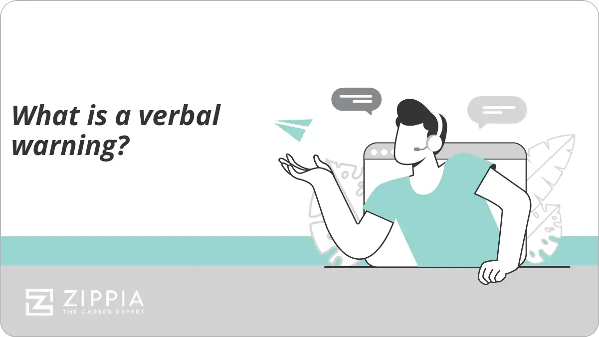 What is a verbal warning?