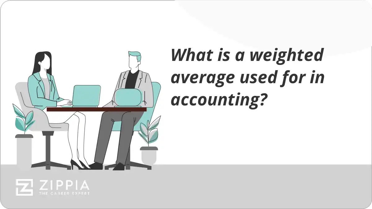 What is a weighted average used for in accounting?