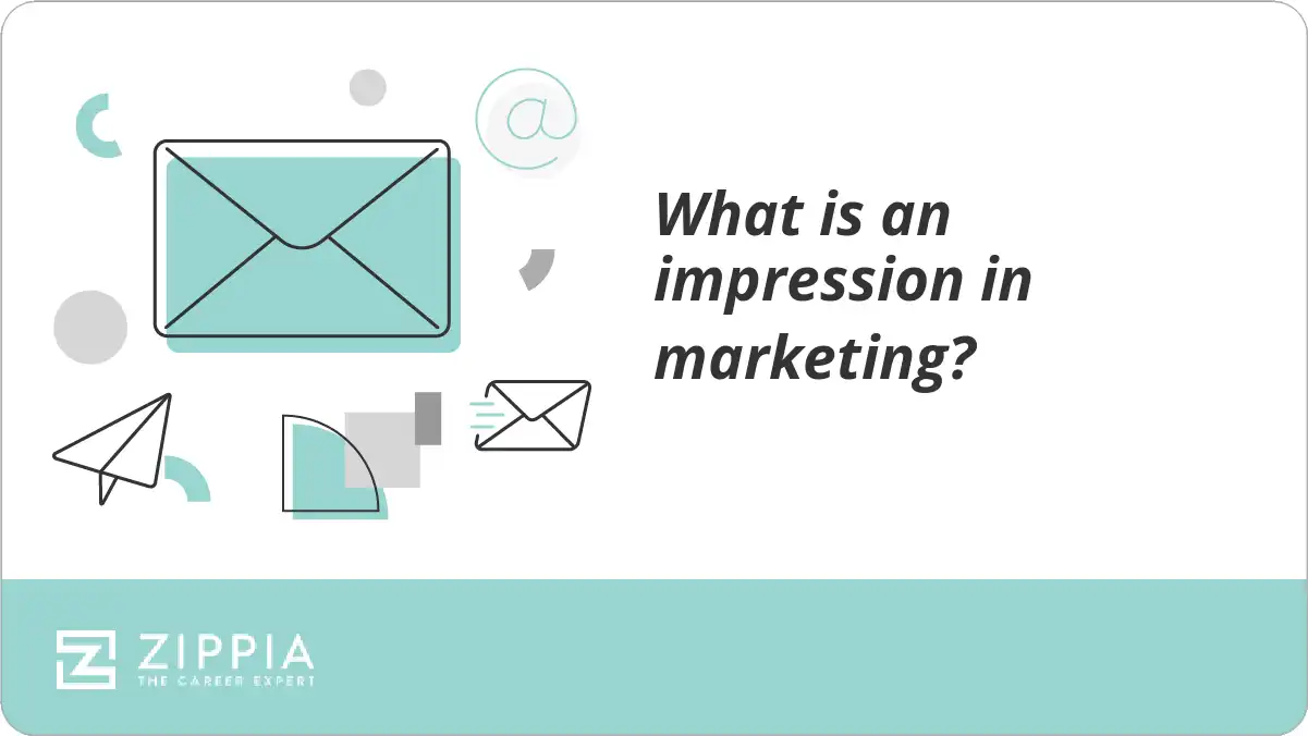 What is an impression in marketing?