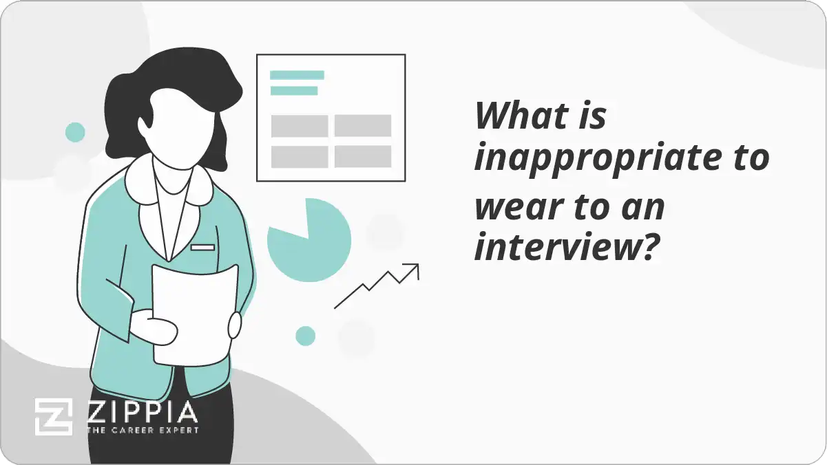 What is inappropriate to wear to an interview?