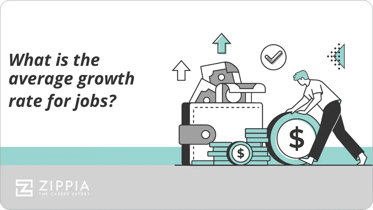 What is the average growth rate for jobs?