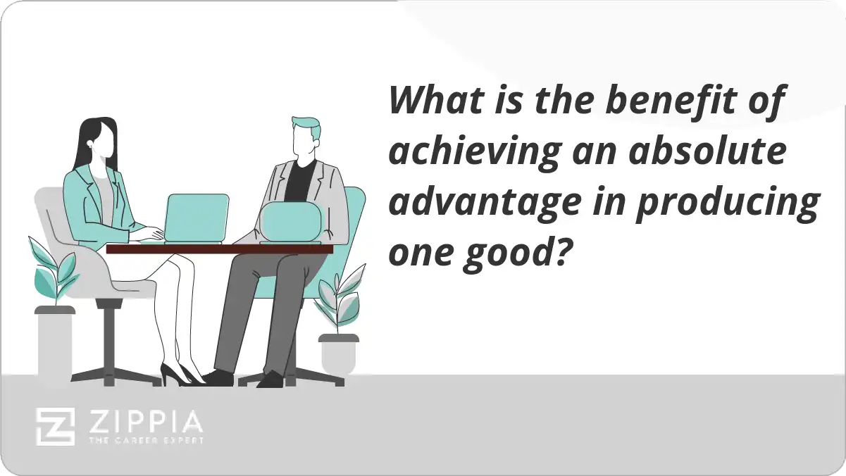 What is the benefit of achieving an absolute advantage in producing one good?