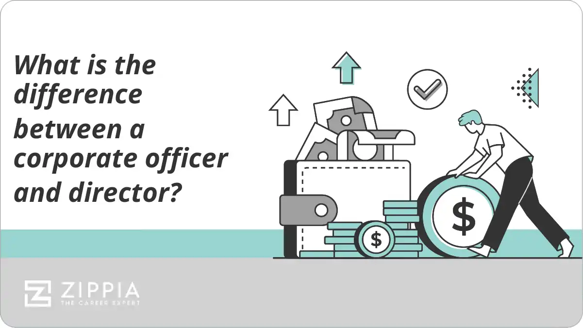 What is the difference between a corporate officer and director?