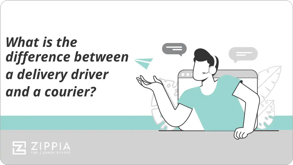 What is the difference between a delivery driver and a courier?