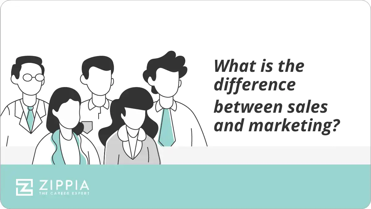 What is the difference between sales and marketing?