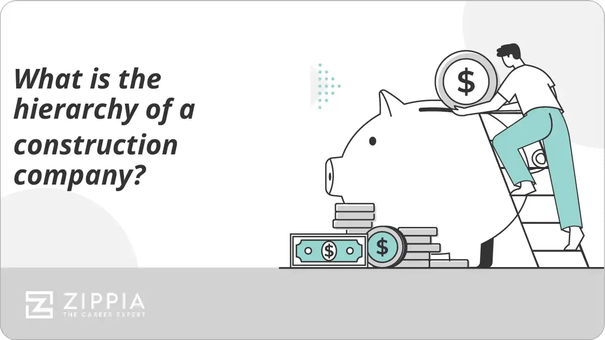 What is the hierarchy of a construction company?