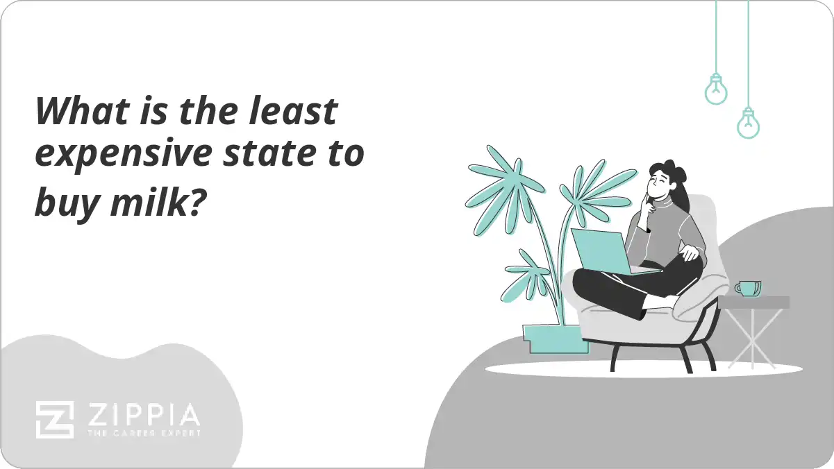 What is the least expensive state to buy milk?