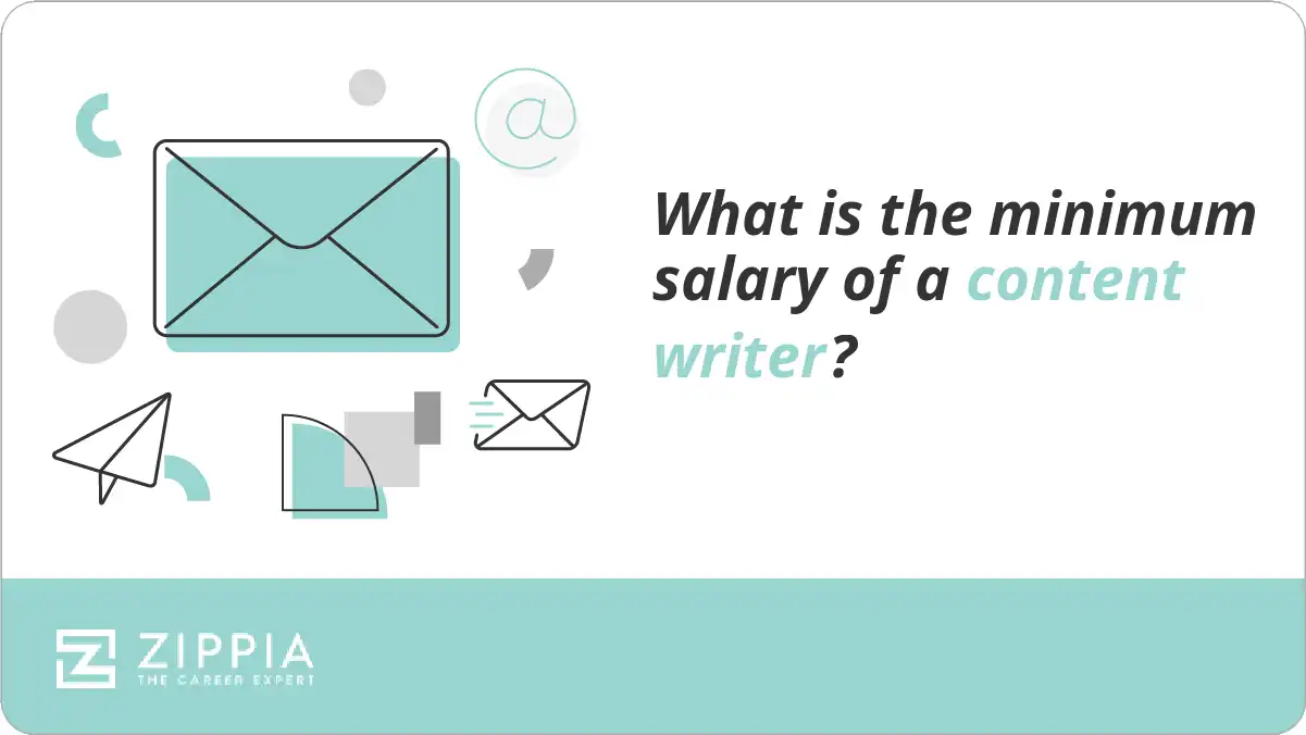 What is the minimum salary of a content writer?