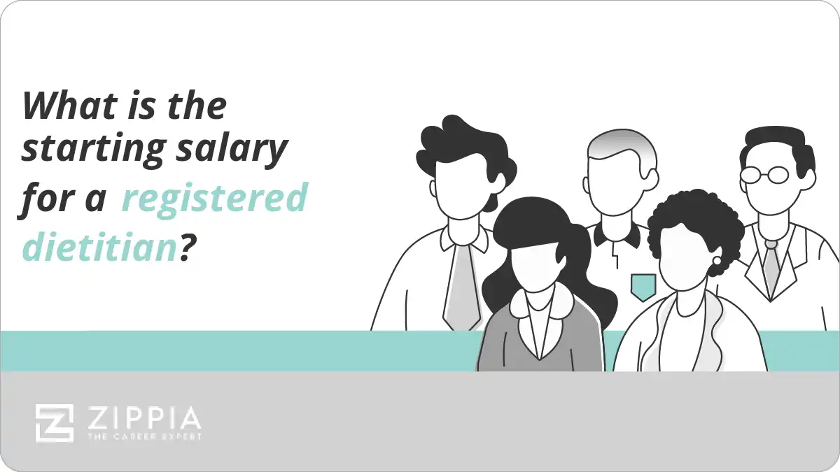 What is the starting salary for a registered dietitian?
