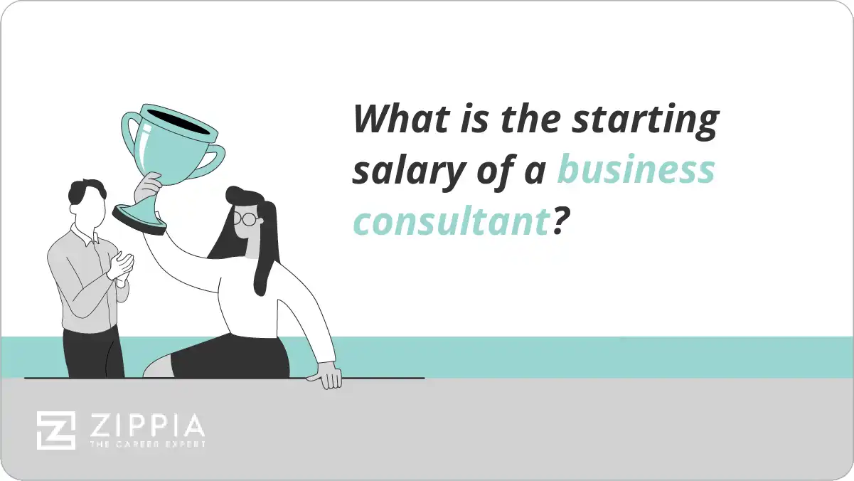 What is the starting salary of a business consultant?