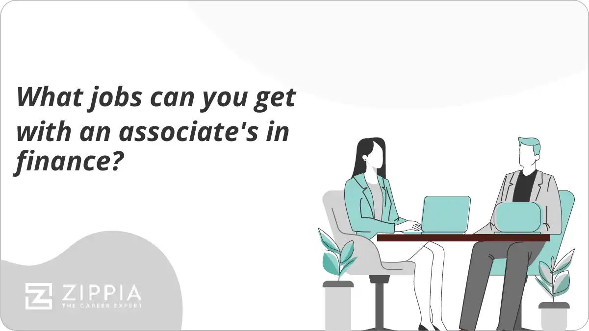 What jobs can you get with an associate's in finance? Zippia