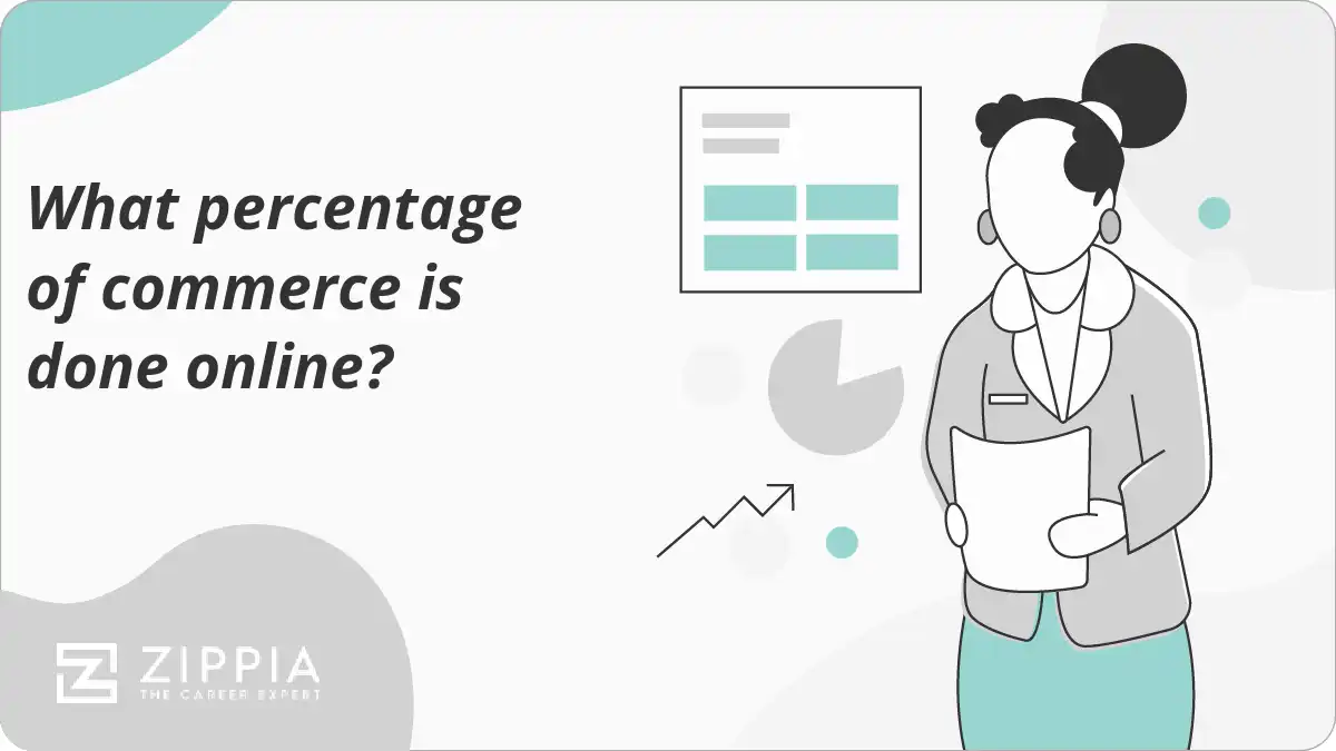 What percentage of commerce is done online?