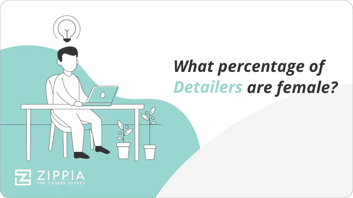What percentage of Detailers are female?