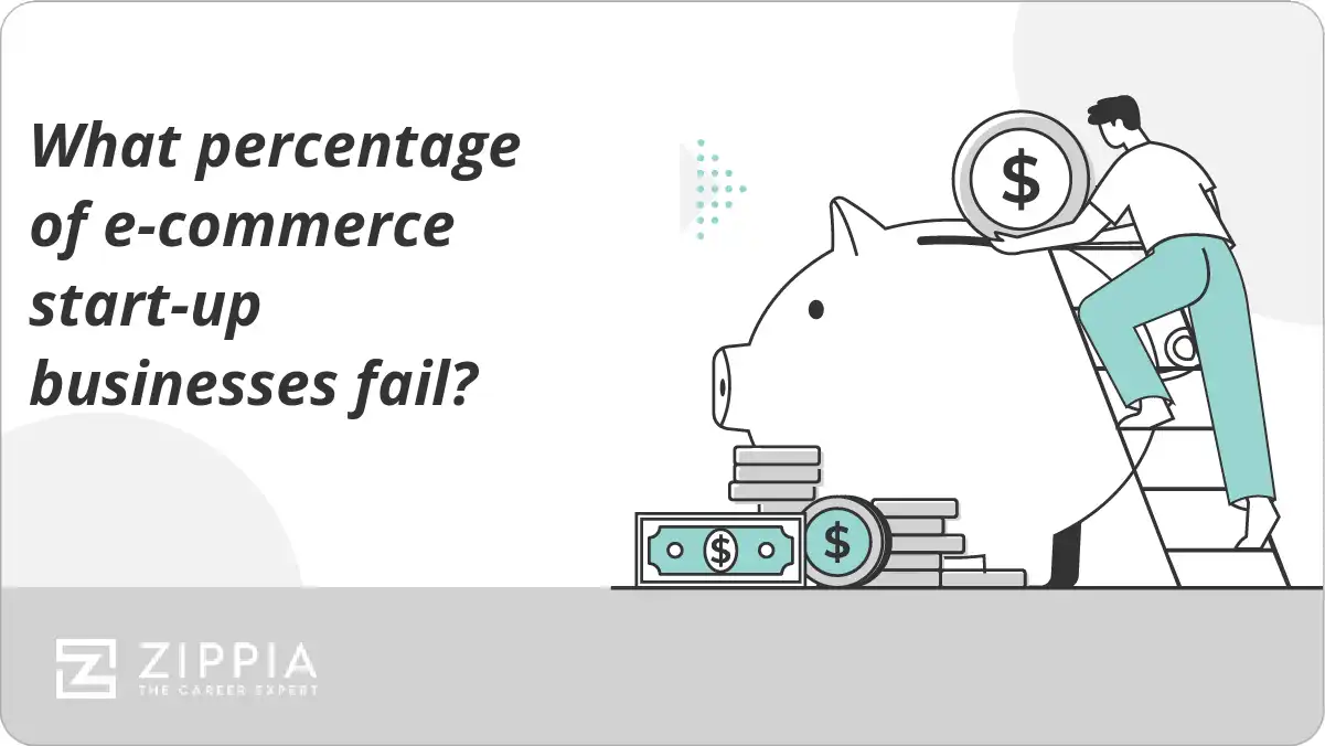What percentage of e-commerce start-up businesses fail?