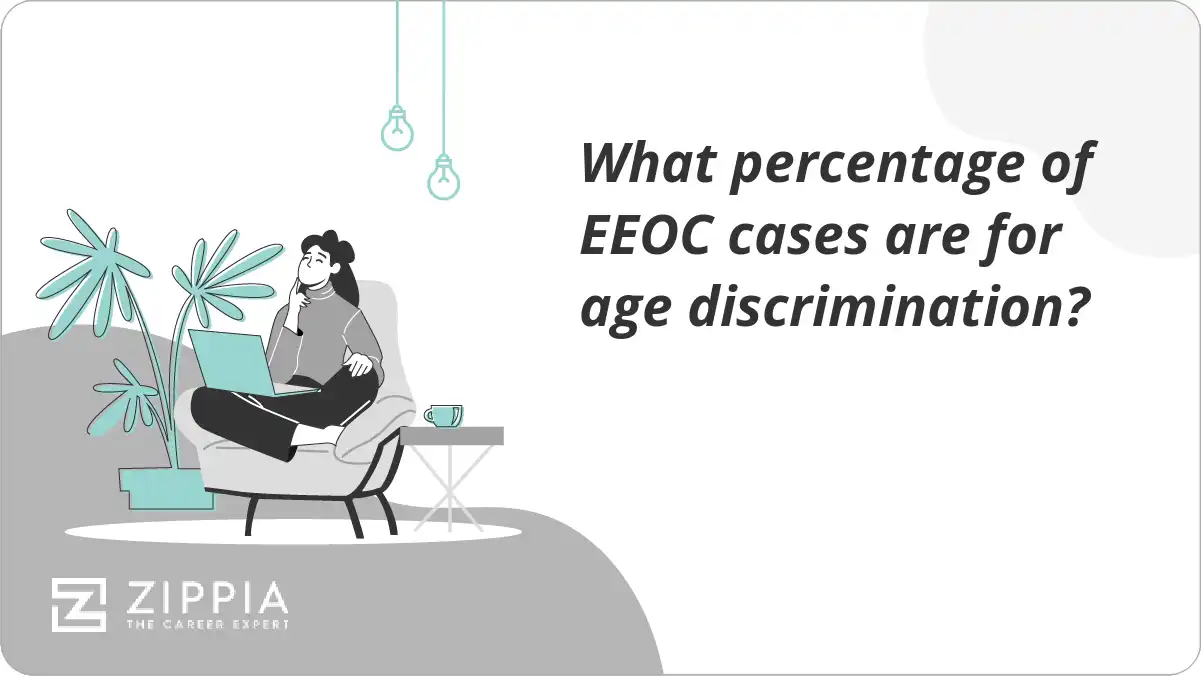 What percentage of EEOC cases are for age discrimination? Zippia
