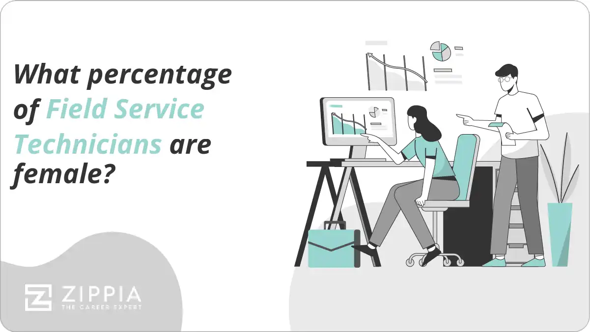 What percentage of Field Service Technicians are female?