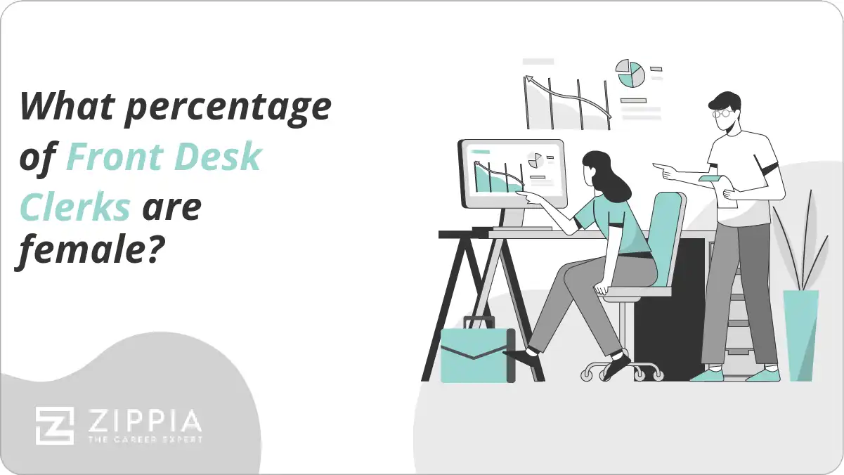 What percentage of Front Desk Clerks are female?