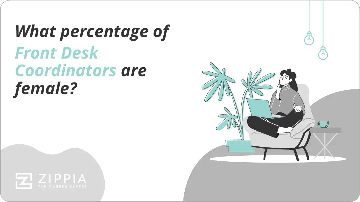 What percentage of Front Desk Coordinators are female?