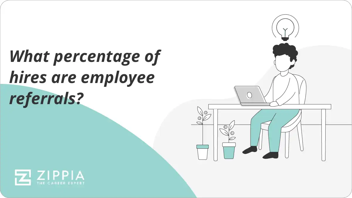 What percentage of hires are employee referrals?