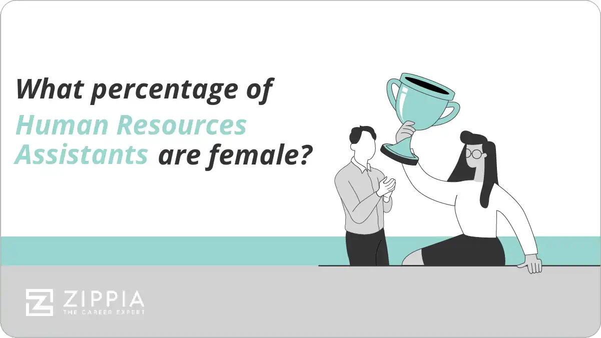 What percentage of Human Resources Assistants are female?