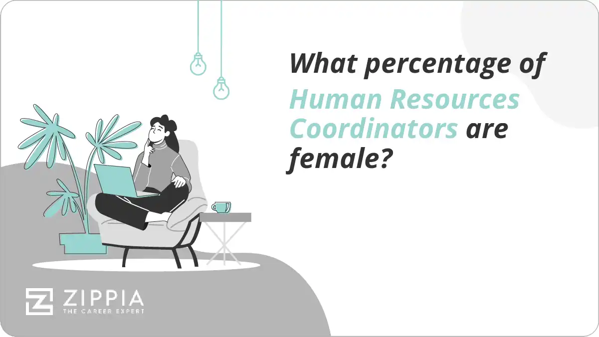 What percentage of Human Resources Coordinators are female?