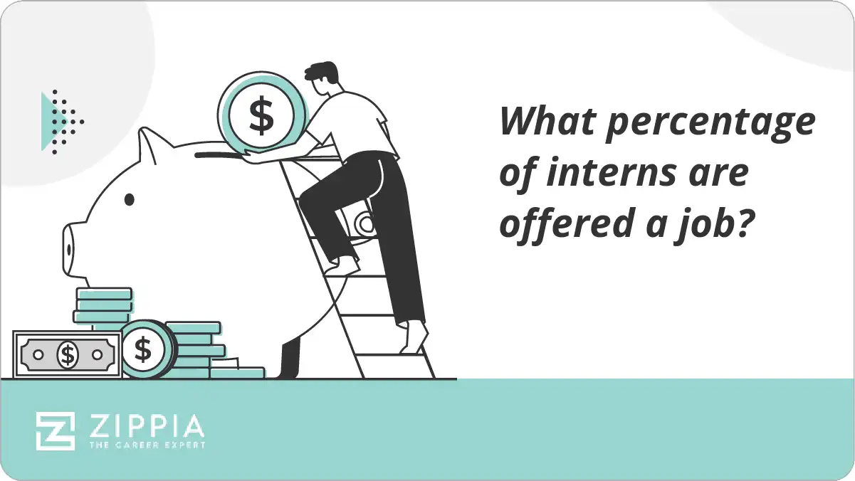 What percentage of interns are offered a job?