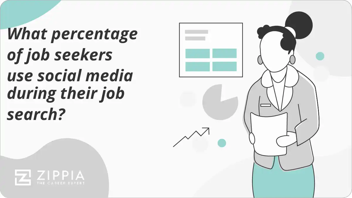 What percentage of job seekers use social media during their job search?