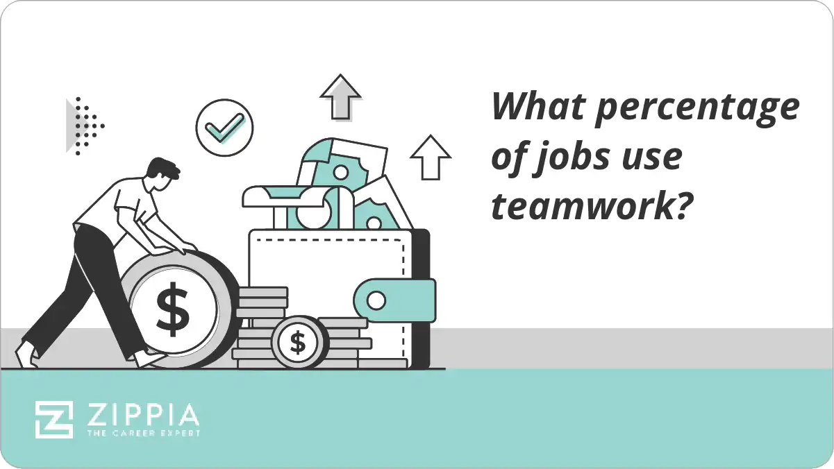 What percentage of jobs use teamwork?