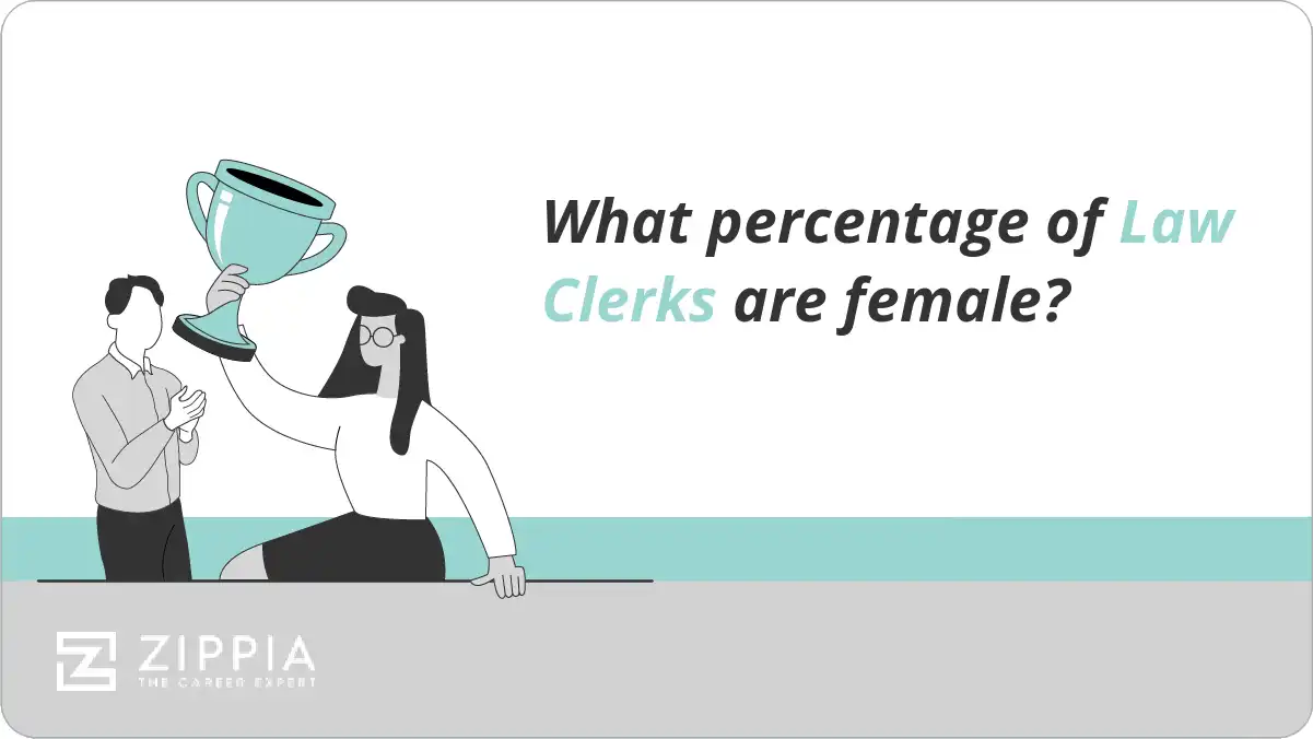 What percentage of Law Clerks are female?