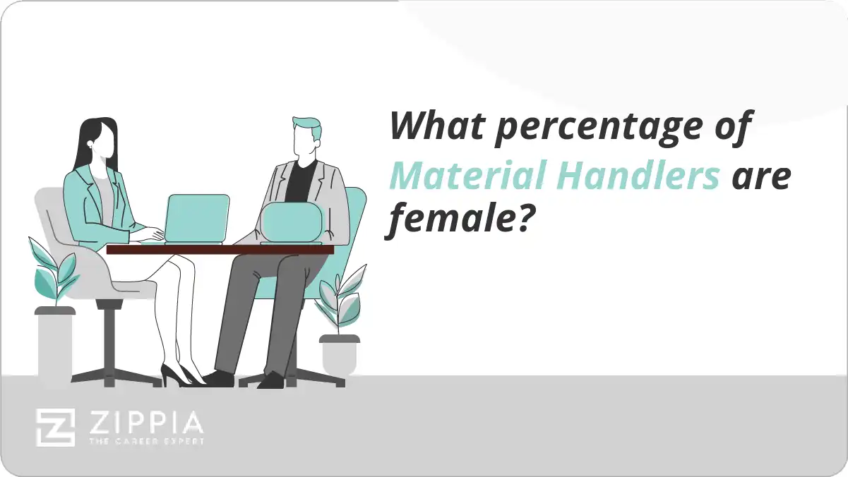 What percentage of Material Handlers are female?