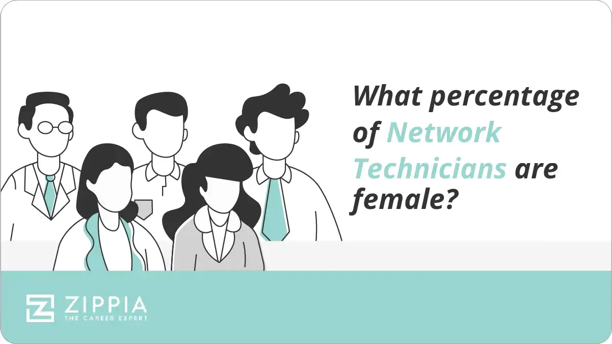 What percentage of Network Technicians are female?