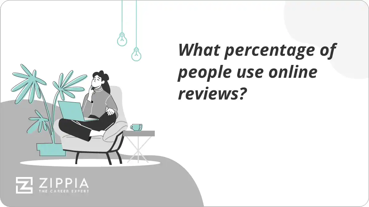 What percentage of people use online reviews?
