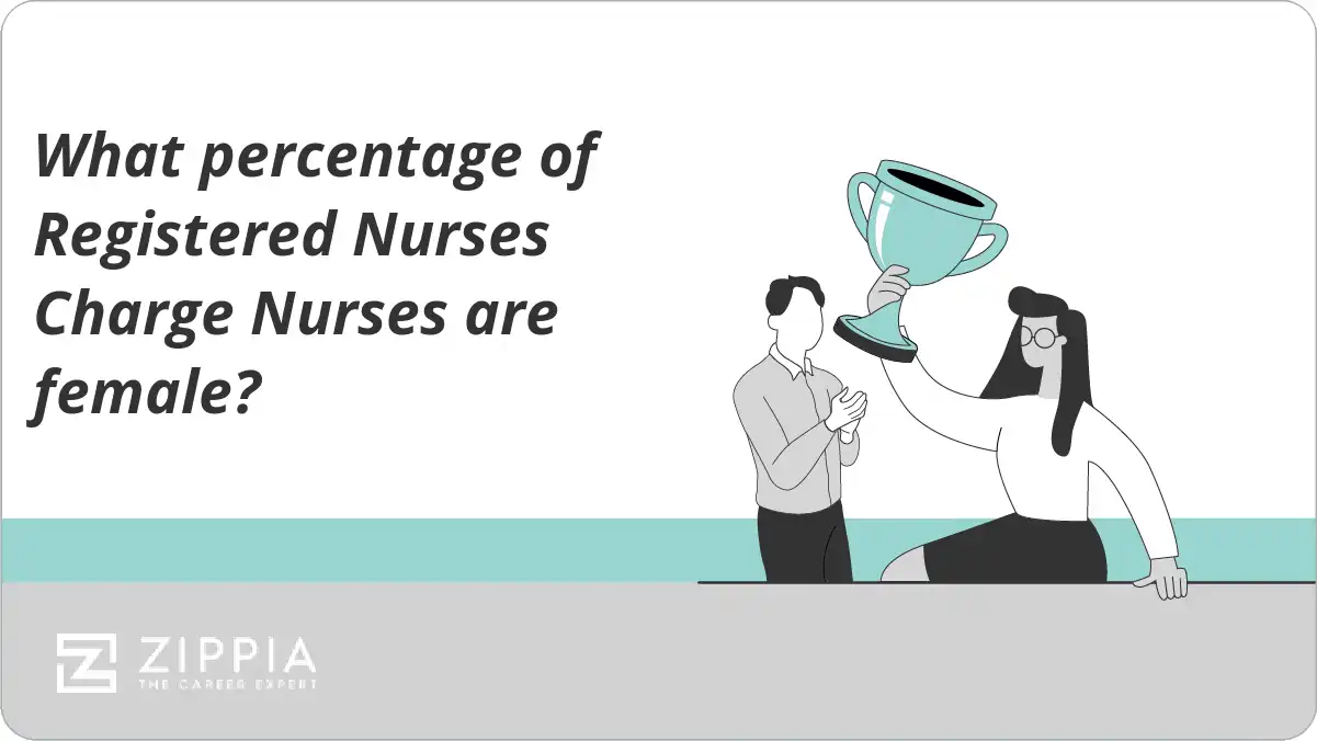 What percentage of Registered Nurses Charge Nurses are female?