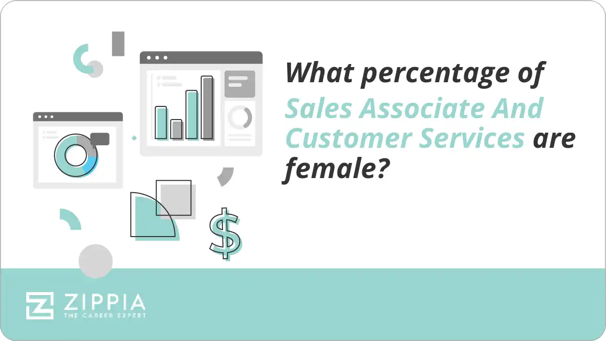 What percentage of Sales Associate And Customer Services are female?