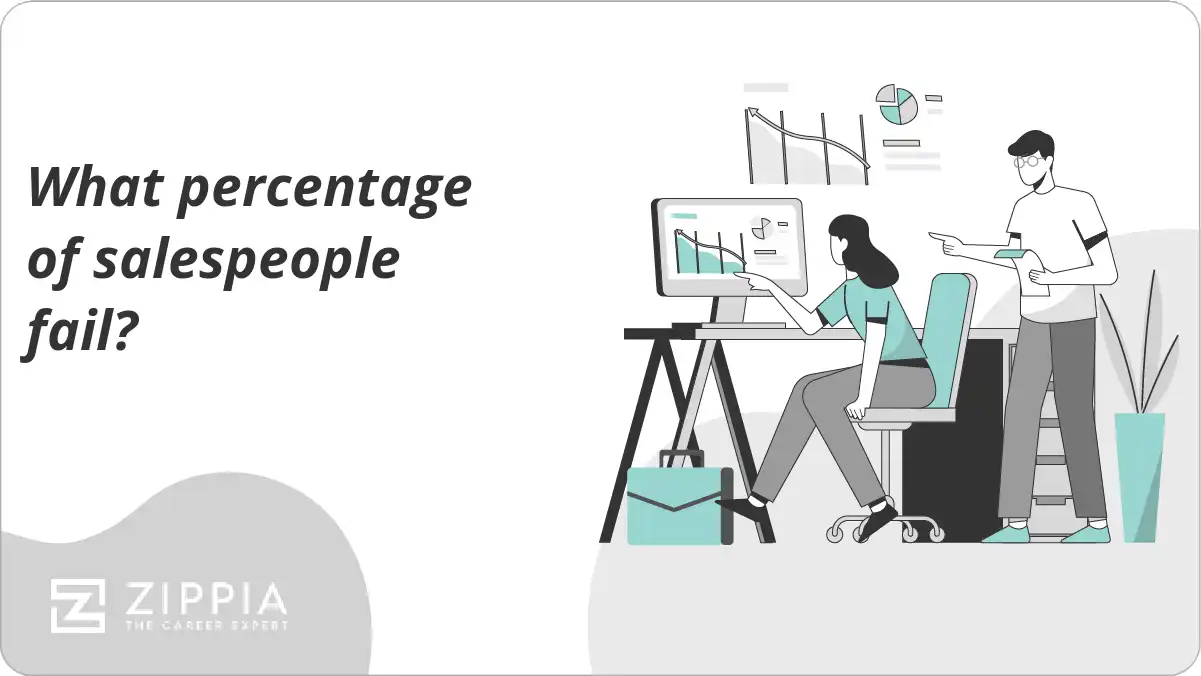 What percentage of salespeople fail?