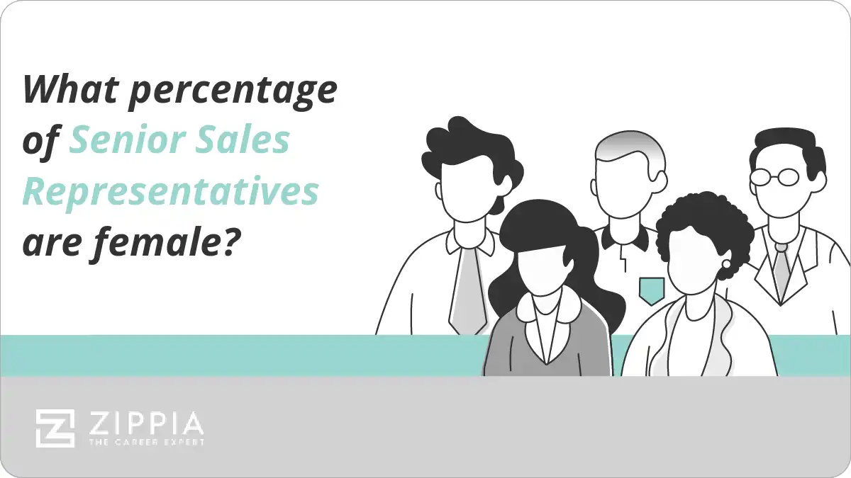 What percentage of Senior Sales Representatives are female?