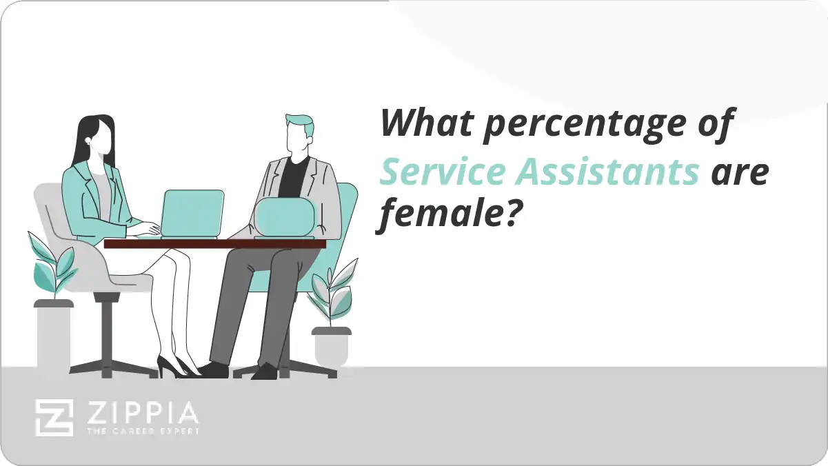 What percentage of Service Assistants are female?