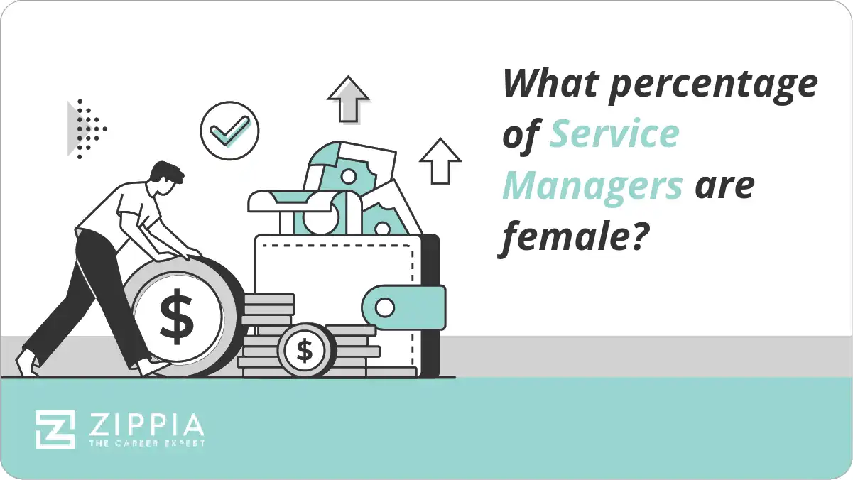 What percentage of Service Managers are female?