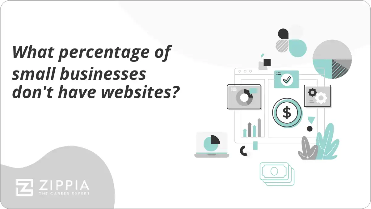 What percentage of small businesses don't have websites?
