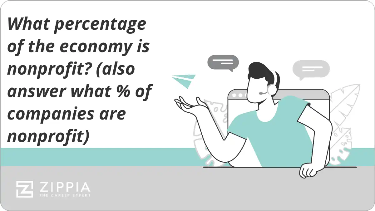 What percentage of the economy is nonprofit? (also answer what % of companies are nonprofit)