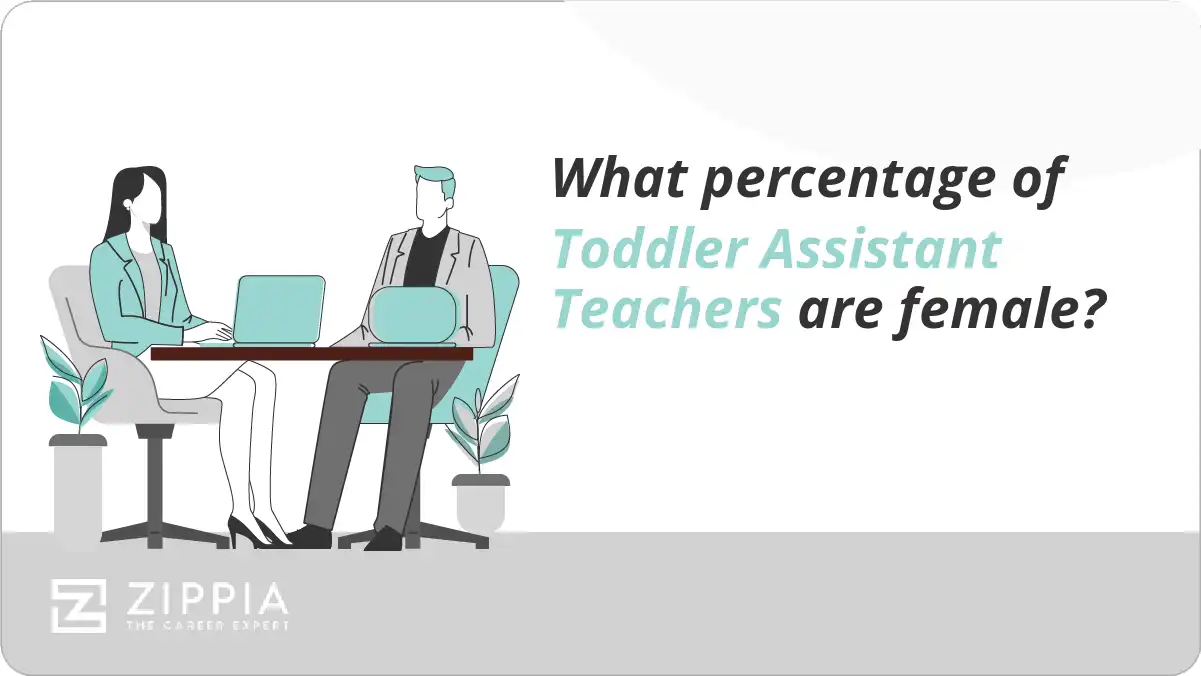What percentage of Toddler Assistant Teachers are female?