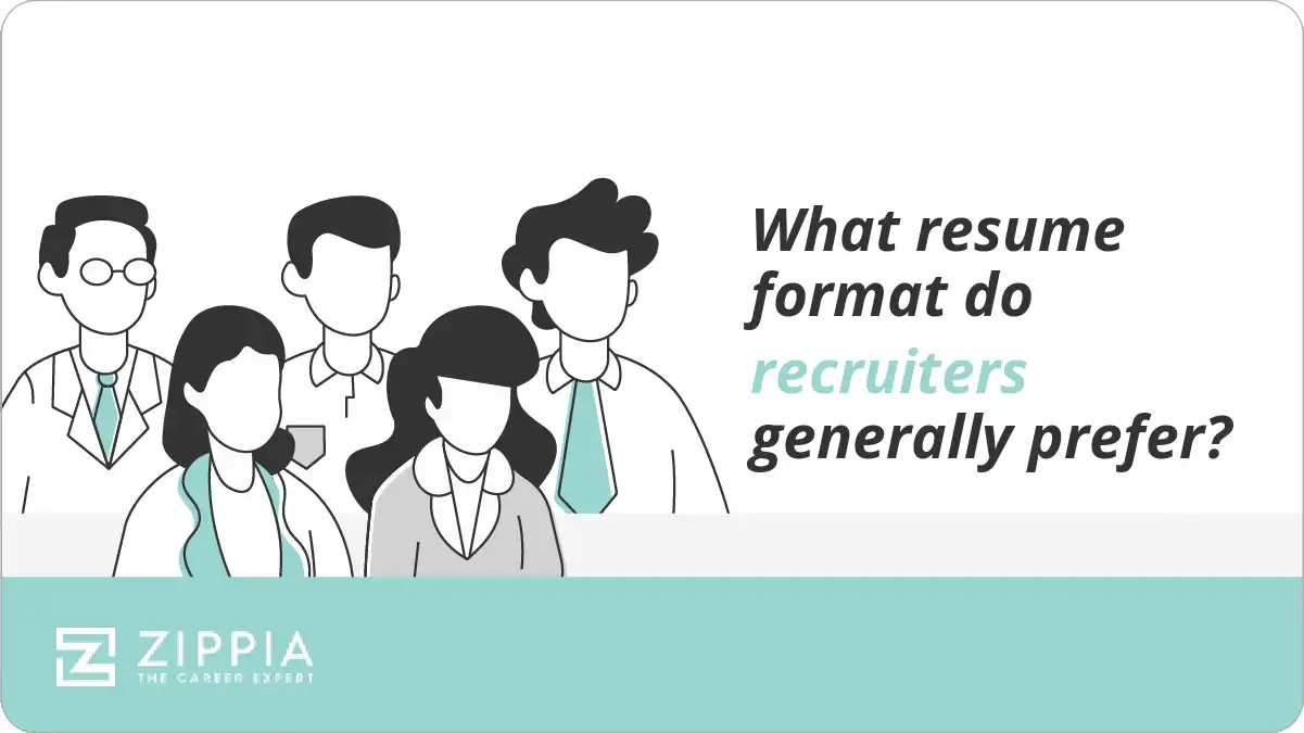What resume format do recruiters generally prefer?