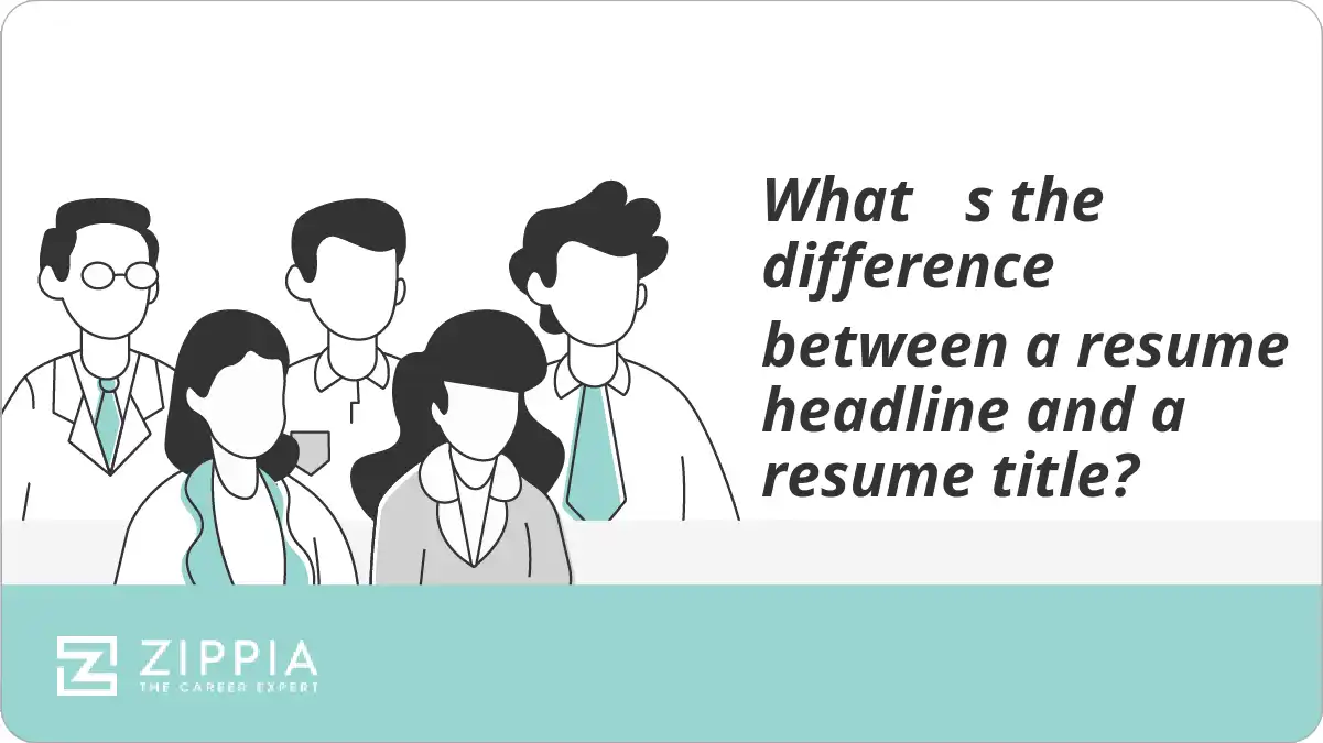What s the difference between a resume headline and a resume title?