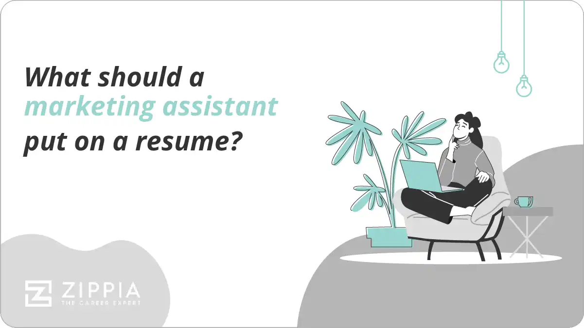 What should a marketing assistant put on a resume?