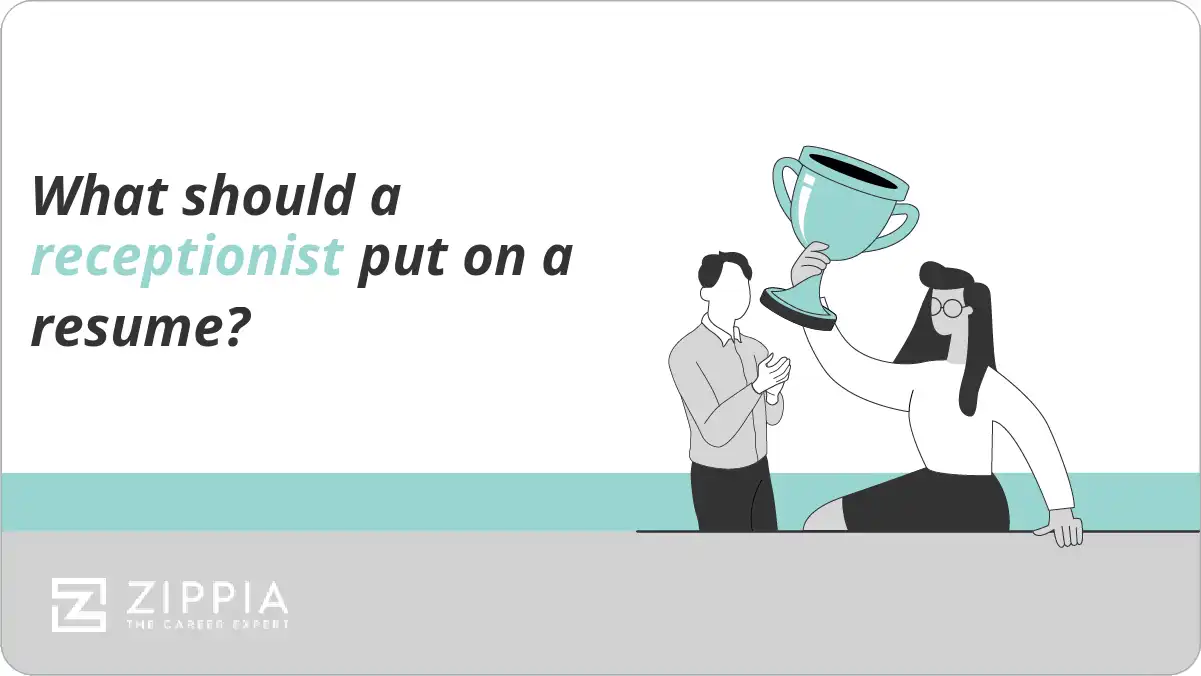 What should a receptionist put on a resume?