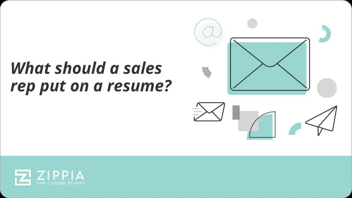 What should a sales rep put on a resume?