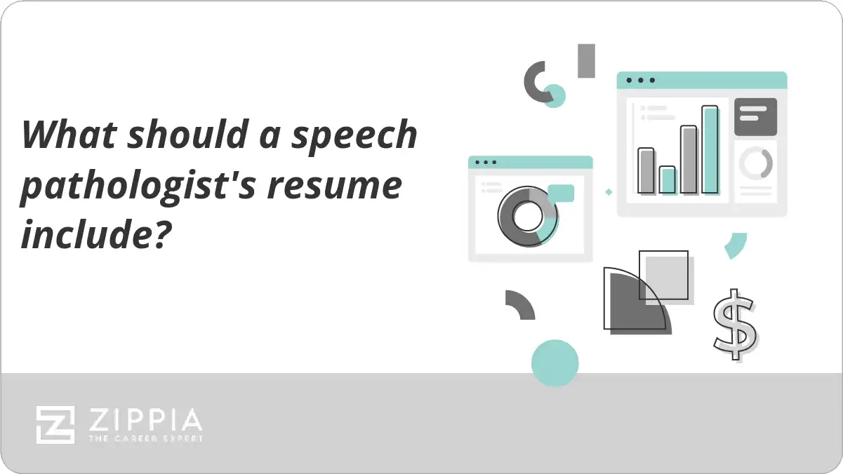 What should a speech pathologist's resume include?