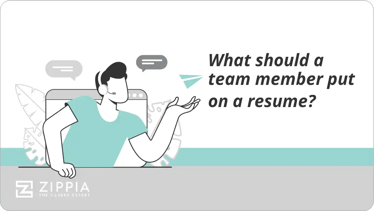 What should a team member put on a resume?