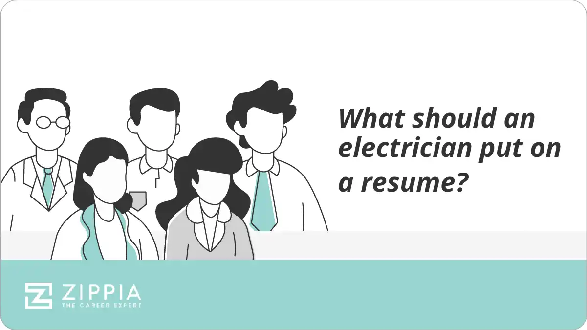 What should an electrician put on a resume?