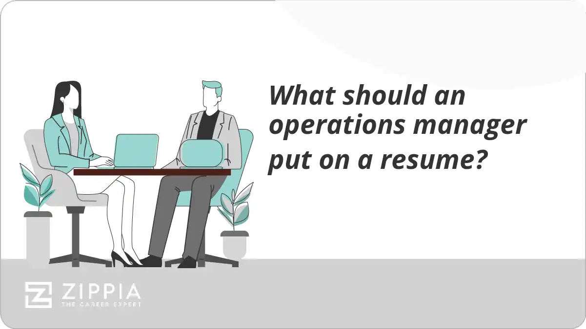 What should an operations manager put on a resume?